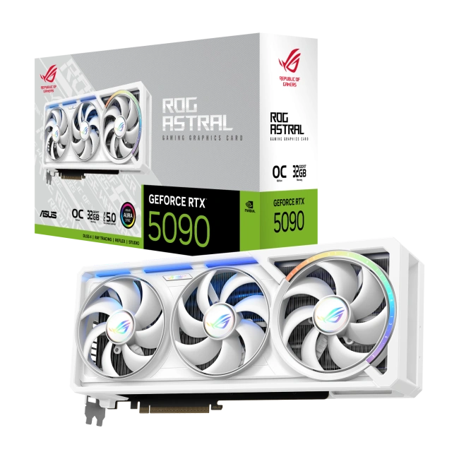 Видеокарта ASUS GeForce RTX 5090 ROG Astral OC Edition 32GB (ROG-ASTRAL-RTX5090-O32G-GAMING-WHITE) купить! 