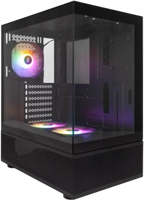 Компьютерный корпус 1STPLAYER MIKU Mi7-A LED TG Black (Mi7-A-BK-2F1R-1F1) купить! 