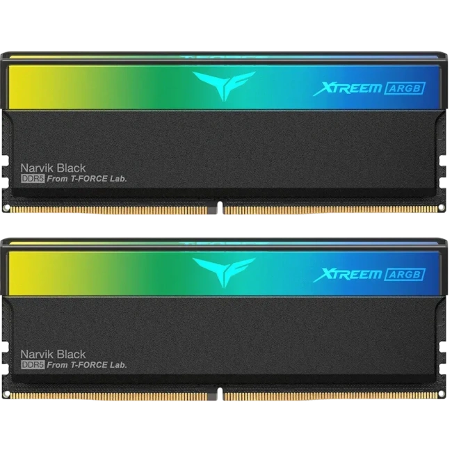 Оперативная память 32 Gb 6400 MHz Team Group T-FORCE Xtreem ARGB Narvik Black (FF9D532G6400HC32ADC01) купить! 