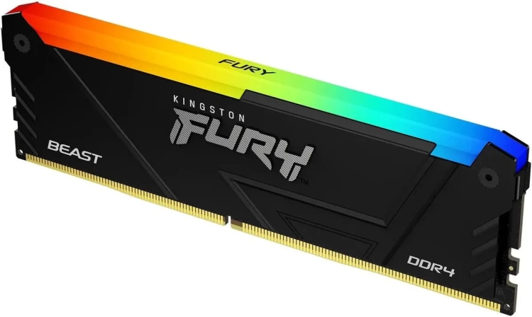 Оперативная память 16 Gb 3200 MHz Kingston FURY Beast RGB XMP Black (KF432C16BB2A/16) купить! 