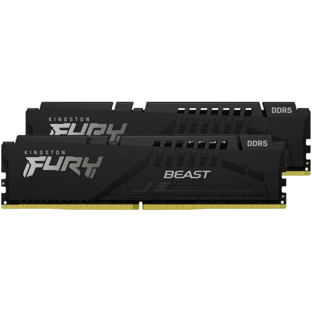 Оперативная память DDR5 64 Gb 6000 MHz Kingston FURY Beast Black (KF560C30BBK2-64) купить! 