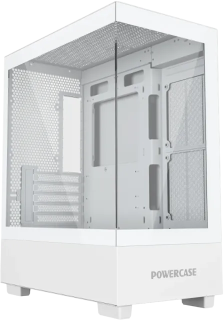 Компьютерный корпус Powercase Vision Micro M TG White (CVMMW-L0) купить! 
