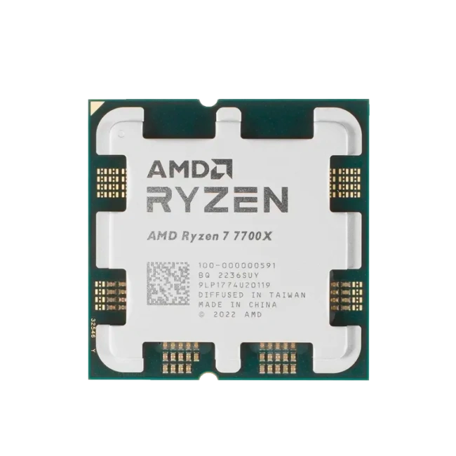 Процессор AMD Ryzen 7 7700X (4.5 ГГц - 5.4 ГГц / AM5 / кол-во ядер: 8  / TDP 105 Вт), OEM купить! 