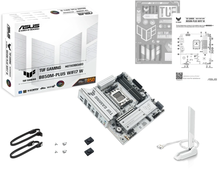 Материнская плата ASUS TUF GAMING B850M-PLUS WIFI7 White (90MB1MD0-M0EAY0) купить! 