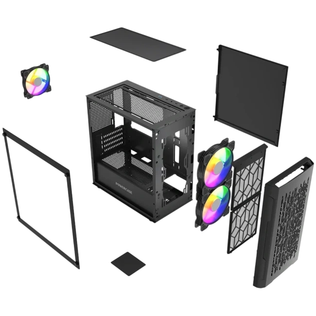 Компьютерный корпус Powercase Mistral Micro D3B ARGB V2 Black (CMMDB-A3-V2) купить! 
