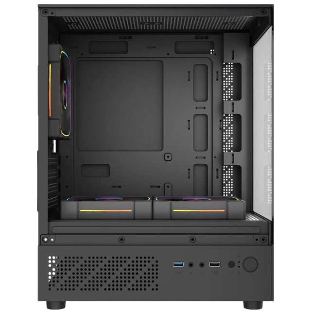 Компьютерный корпус Powercase Vision Micro M1 TG ARGB Black (CVMM1B-A3) купить! 