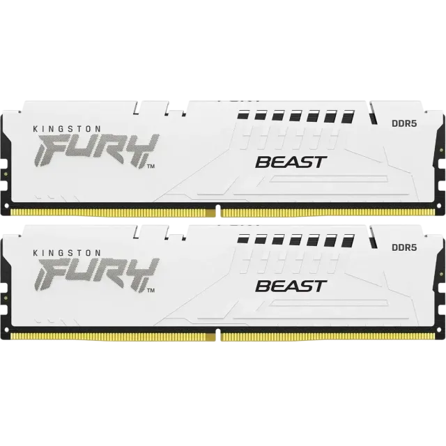 Оперативная память DDR5 64 Gb 5600 MHz Kingston FURY Beast White (KF556C40BWK2-64) купить! 