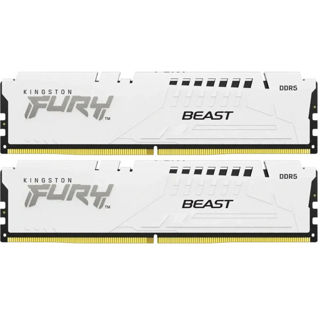 Оперативная память DDR5 64 Gb 5600 MHz Kingston FURY Beast White (KF556C40BWK2-64) купить! 