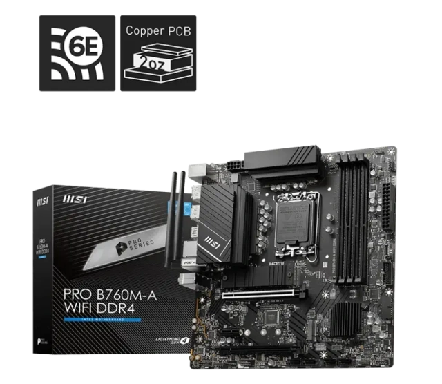 Материнская плата MSI PRO B760M-A WIFI DDR4 купить! 