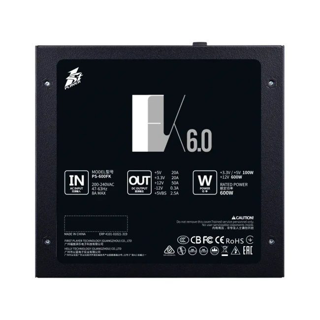Блок питания 1STPLAYER 600W FK (PS-600FK) купить! 