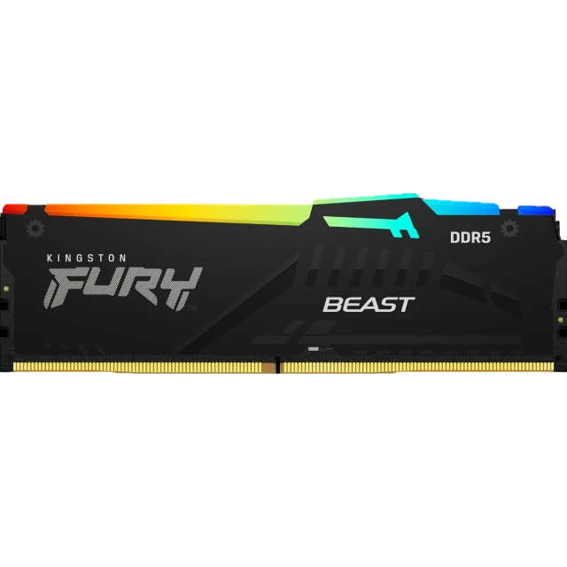 Оперативная память 32 Gb 6400 MHz Kingston FURY Beast RGB Black (KF564C32BBEA-32) купить! 