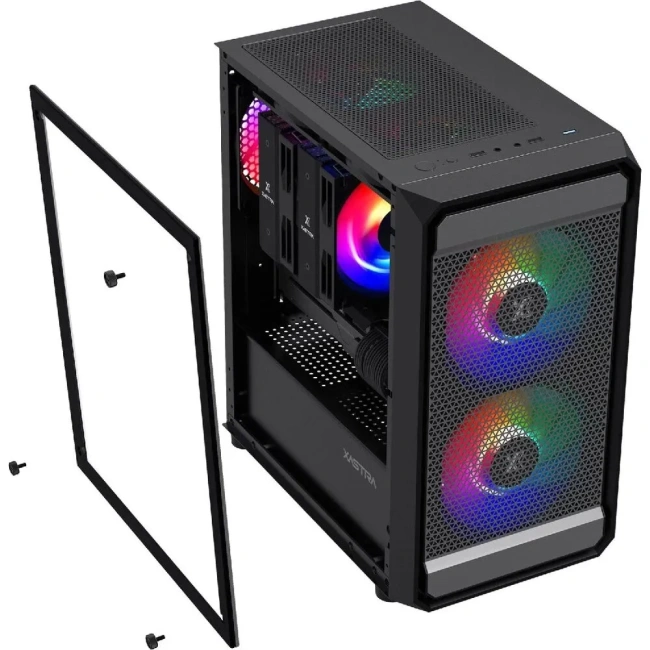 Компьютерный корпус XASTRA A303M TG 3FRGB Black (A303M-2FC14F-1FC12F) купить! 