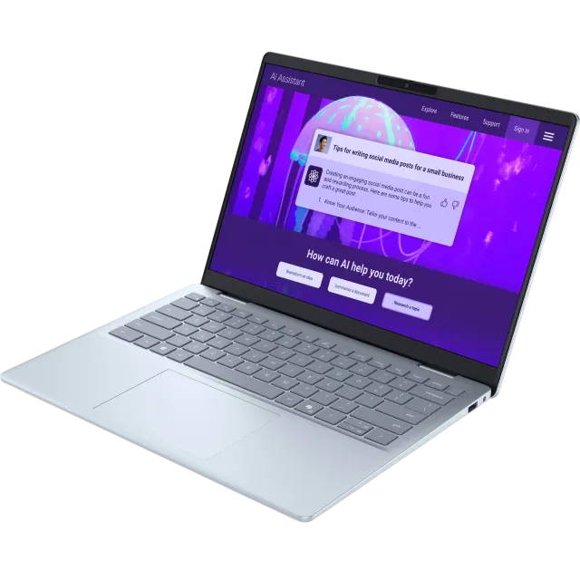 Ноутбук Dell 14 Plus DB14250 (Ultra 7 256V/14" 2560x1600 120Hz/16Gb/1Tb SSD/Intel Arc 140V GPU/Wi-Fi 7/BT/Win 11 Home) Ice Blue - фото