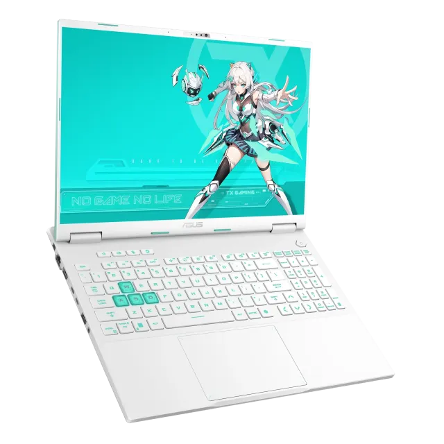 Ноутбук Asus TUF Gaming F16 FA608UM260-0EAEXHB8X10 (AMD Ryzen 7 260/16" 1980x1200/16Gb/1024Gb SSD/NVIDIA GeForce RTX 5060 8Gb/Win 11 Home) Бирюзовый - фото