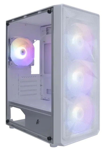 Компьютерный корпус 1STPLAYER FD3-M LED White (FD3-M-WH-4F1-W) купить! 