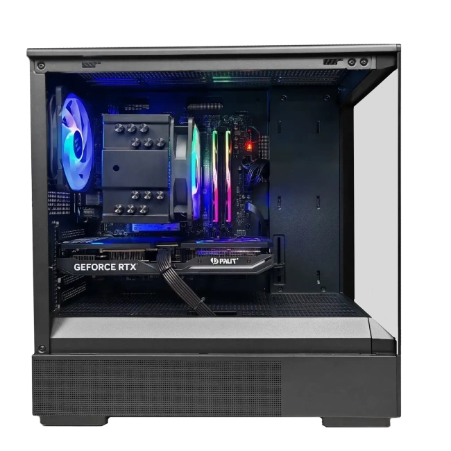 Игровой компьютер 680935 (Core i5-13400 2.5 ГГц/B760/16 ГБ DDR4 2.6 ГГц/512 ГБ SSD/GeForce RTX 4060  /Wi-Fi/Блок 650W/Корпус Zalman P10 TG ARGB Black/Win 10 Pro Trial) - купить по выгодной цене!