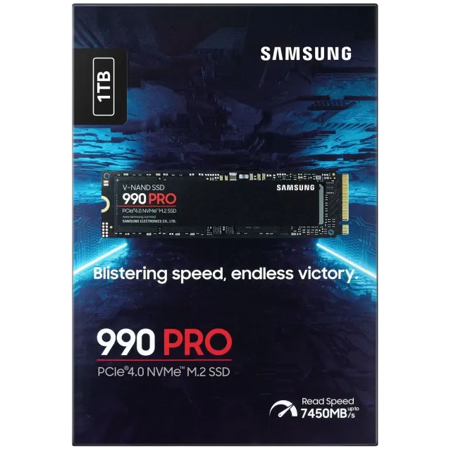 Твердотельный накопитель SSD 1 ТБ M.2 NVMe Samsung 990 PRO (MZ-V9P1T0BW) купить! 