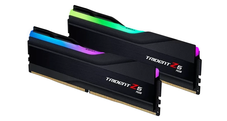 Оперативная память DDR5 32 ГБ 6000 МГц G.Skill TRIDENT Z5 RGB Black (F5-6000J3040F16GX2-TZ5RK) модулей 2 шт. купить! 