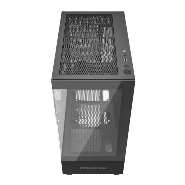 Компьютерный корпус Powercase Vision Micro M TG Black (CVMMB-L0) купить! 