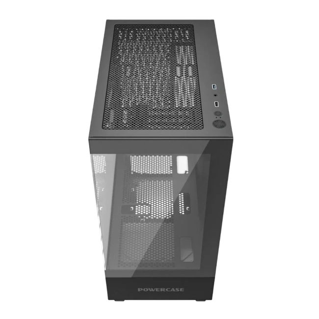 Компьютерный корпус Powercase Vision Micro M TG Black (CVMMB-L0) купить! 