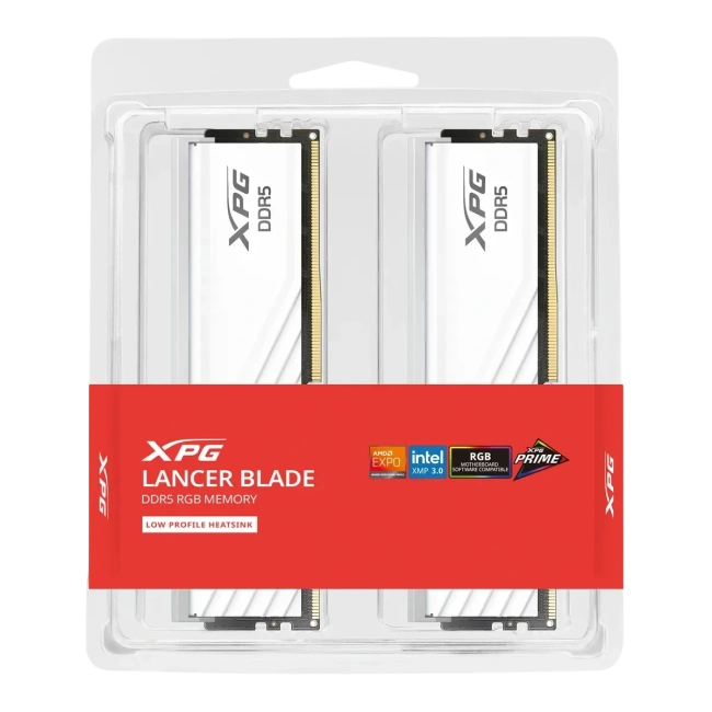 Оперативная память DDR5 32 Gb 6000 MHz ADATA XPG Lancer Blade RGB White (AX5U6000C3416G-DTLABRWH) купить! 