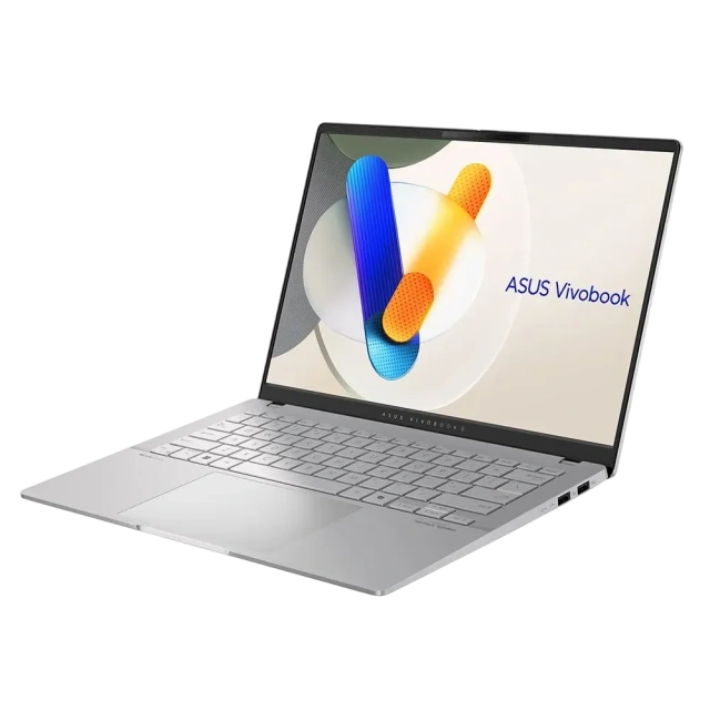 Ноутбук Asus VivoBook S14 M5406WA (AMD Ryzen AI 9 365/14.5" 2880x1800 OLED/24Gb/1Tb SSD/AMD Radeon 890M/Win 11 Home) Silver - фото