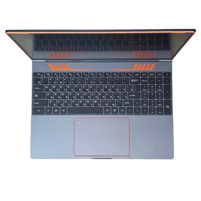 Ноутбук для работы и учебы HY160 (Intel N95/16"/1920x1200/16Gb/512GB SSD/Win 11 Pro) Grey with orange inserts - фото