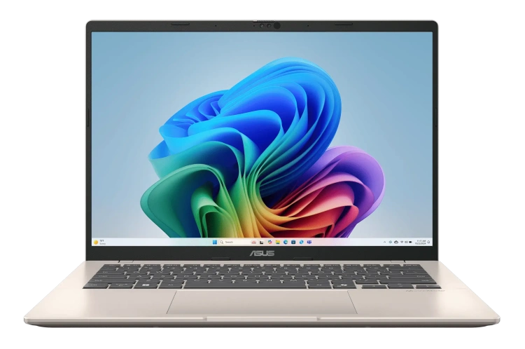 Ноутбук Asus VivoBook 14 M1407KA-PS74 (AMD Ryzen AI 7 350/14.5" 1920x1200/16Gb/512Gb SSD/Win 11 Home) Gold - фото