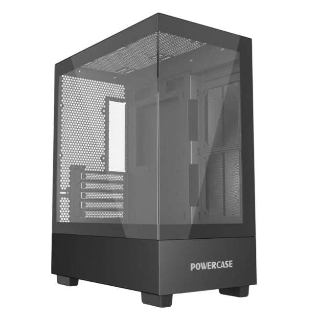 Компьютерный корпус Powercase Vision Micro M TG Black (CVMMB-L0) купить! 
