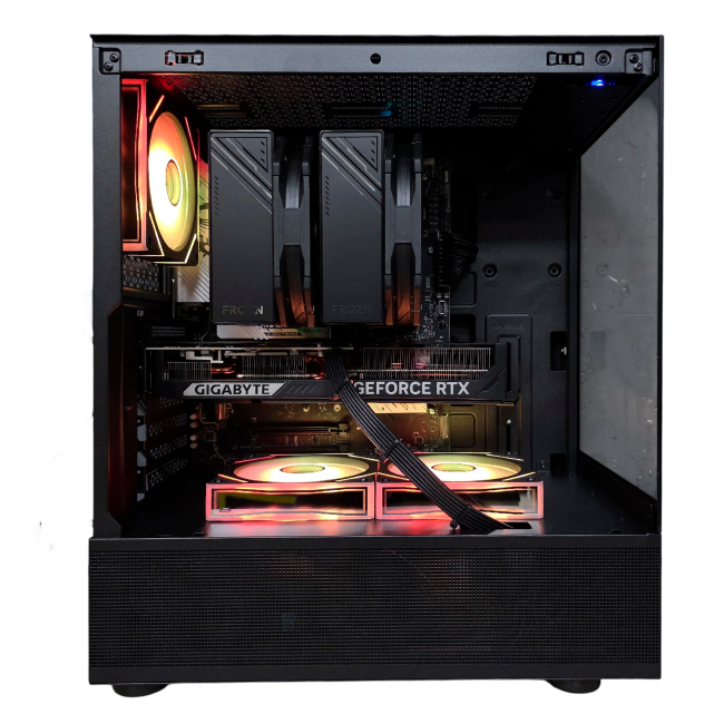 Офисный компьютер 990510 (Core i5-14400 2,5 ГГц/Intel B760/32 ГБ DDR4 3,6  ГГц/1024 ГБ SSD/Wi-Fi/650W/1STPLAYER MIKU Mi7-A ARGB Black) - купить! 