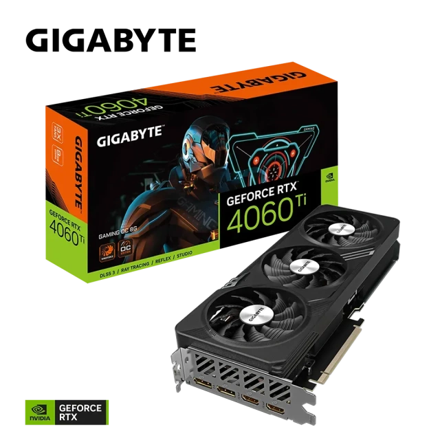 Видеокарта GIGABYTE GeForce RTX 4060 Ti GAMING OC (GV-N406TGAMING OC-8GD), Retail купить! 