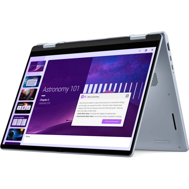 Ноутбук Dell 14 Plus 2-in-1 DB04250 (Ultra 7 256V/14" 1920x1200 Touch/16Gb/1Tb SSD/Win 11 Home) Ice Blue - фото