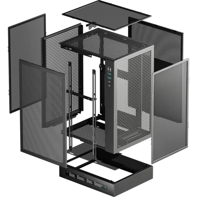 Компьютерный корпус Deepcool CH170 DIGITAL (R-CH170-BKNPI0D-G-1) Black купить! 