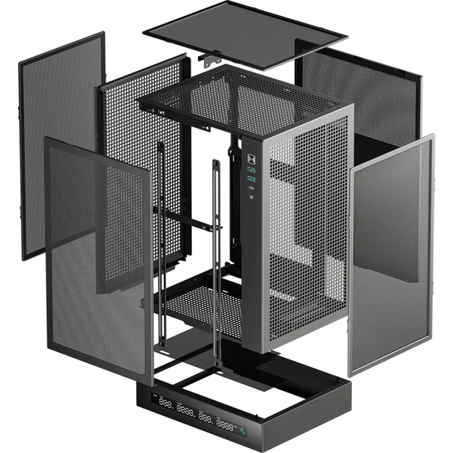 Компьютерный корпус Deepcool CH170 DIGITAL (R-CH170-BKNPI0D-G-1) Black купить! 