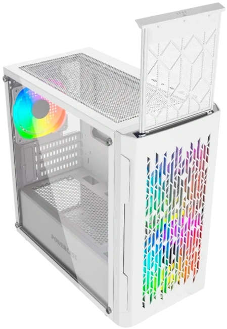 Компьютерный корпус Powercase Mistral Micro D3W TG ARGB PWM White (CMMDW-A3) купить! 