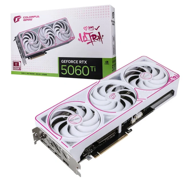 Видеокарта Colorful GeForce RTX 5060 Ti iGame 8Gb (RTX 5060 Ti Ultra W OC 8GB-V), Retail купить! 