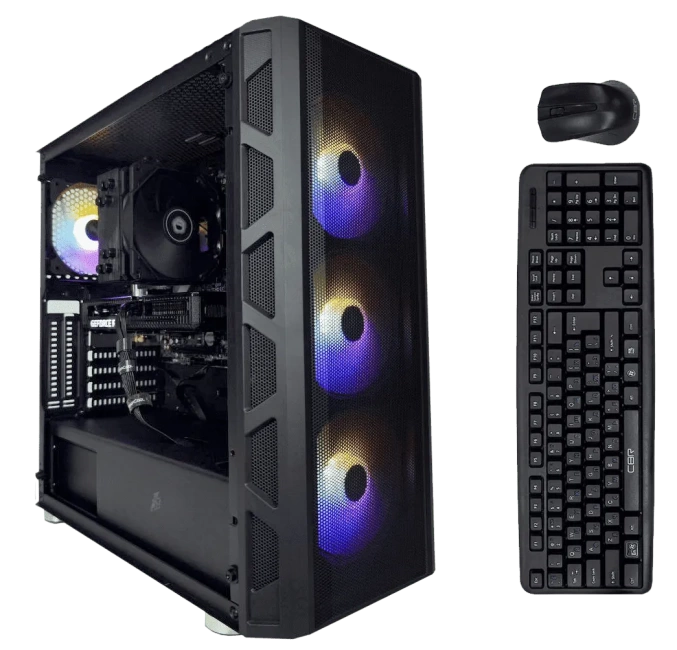 Игровой компьютер 670726 (Core i5-10600 3.3 ГГц/B560/8 ГБ DDR4 2.6 ГГц/256 ГБ SSD/Radeon RX 6750 XT 12 ГБ/Блок 750W/Корпус 1STPLAYER FIREBASE XP-E/Win 10 Pro Trial) - купить по выгодной цене!