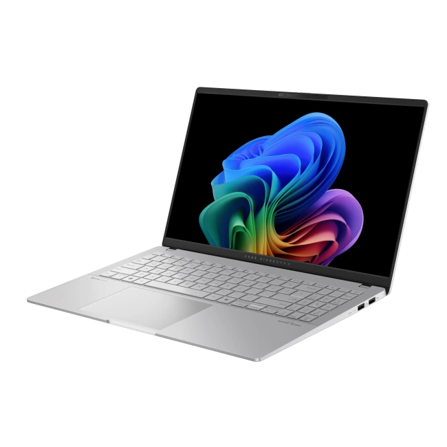 Ноутбук Asus Vivobook S 15 S5507QAD-PS96 (Snapdragon X Elite/15.6"/3K/OLED/Touch/16Gb/1Tb SSD/Adreno/Win 11 H) Silver - фото