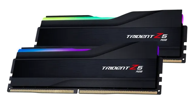 Оперативная память 64 Gb 6400 MHz G.SKILL TRIDENT Z5 RGB Black (F5-6400J3239G32GX2-TZ5RK) модулей 2 шт. купить! 
