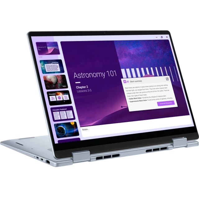 Ноутбук Dell 14 Plus 2-in-1 DB04250 (Ultra 7 256V/14" 1920x1200 Touch/16Gb/1Tb SSD/Win 11 Home) Ice Blue - фото