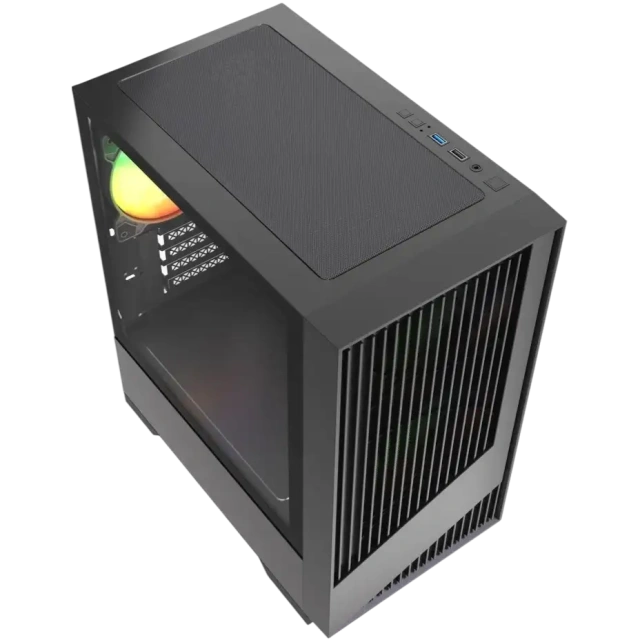 Компьютерный корпус Powercase Mistral Micro A12B FRGB Black (CMMA12B-L3) купить! 