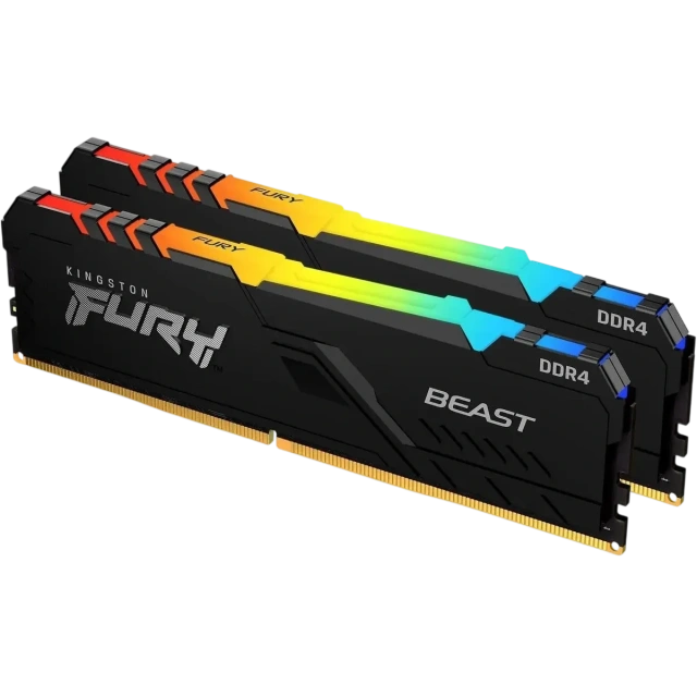 Оперативная память 32 Gb 3200 MHz Kingston FURY Beast RGB XMP Black (KF432C16BB12AK2/32) купить! 
