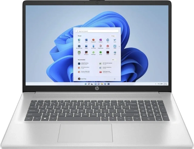 Ноутбук HP 17-cp3322nr (AMD Ryzen 5 7430U/17.3" 1920x1080/32Gb/2Tb SSDAMD Radeon Graphics/Wi-Fi/BT/Win 11 Pro) Silver - фото