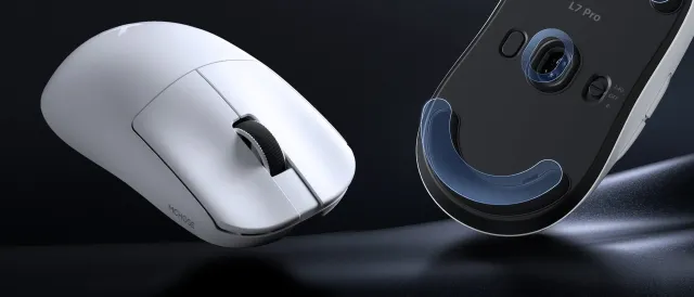 Мышь беспроводная Mchose l7 pro радиоканал/bluetooth/ белый