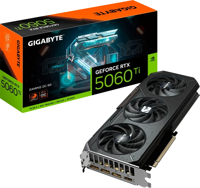 Видеокарта Gigabyte GeForce RTX 5060 Ti GAMING OC 8Gb (GV-N506TGAMING OC-8GD) купить! 