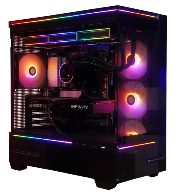 Игровой компьютер 989961 (Core i7-13700F 2.1 ГГц/Intel Z790/32 ГБ DDR5 6 ГГц/2048 ГБ SSD/RTX 5070 12 ГБ/Wi-Fi/850W/Thermalright M10 TG Black ) - купить по выгодной цене!