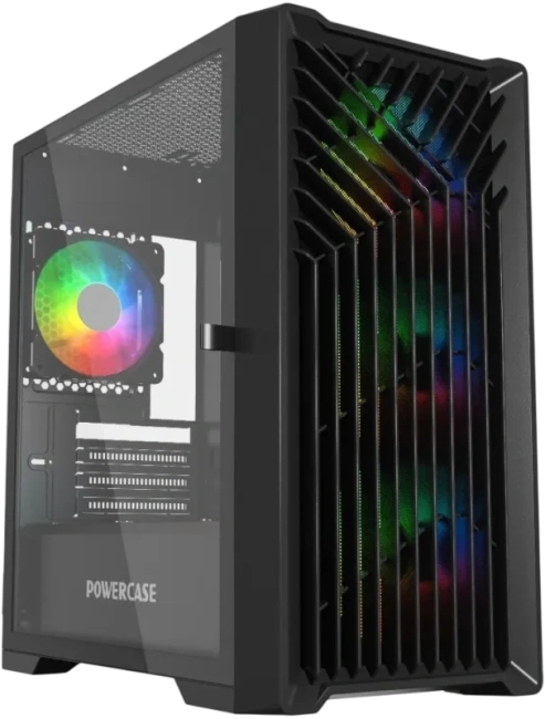Компьютерный корпус Powercase Mistral Micro X4B TG Black (CMMXB-L4) купить! 