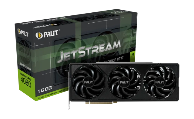 Видеокарта Palit RTX 4080 JETSTREAM 16GB (NED4080019T2-1032J), Retail купить! 