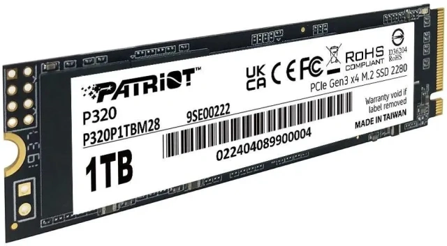 Накопитель SSD Patriot 1000 Gb P320 (P320P1TBM28) купить! 