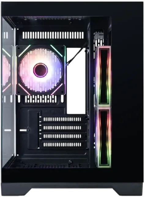 Компьютерный корпус 1STPLAYER MEGAVIEW MV6-TP ARGB Black (MV6-TP-BK-2FC7R-1FC7) купить! 